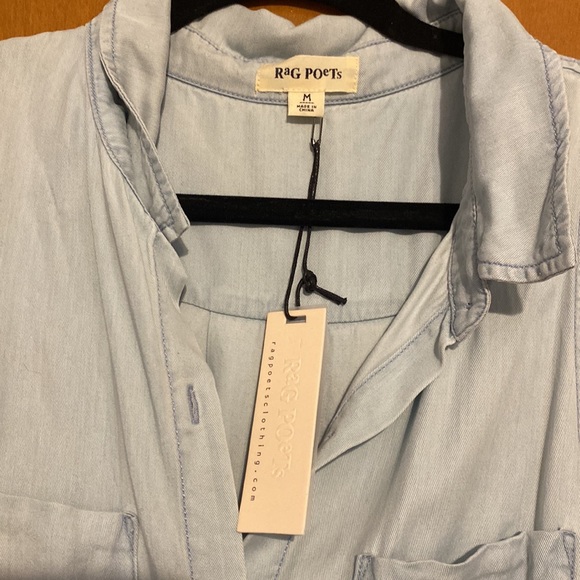 Denim button vest - Picture 2 of 3